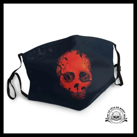 Masque Tête de Mort Crâne Rouge