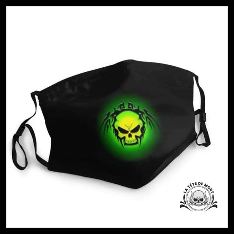Masque Tête de Mort Dark Fluo Vert
