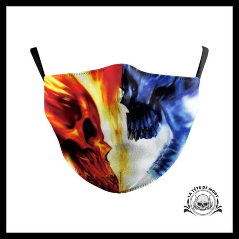Masque Tête de Mort Eau et feu