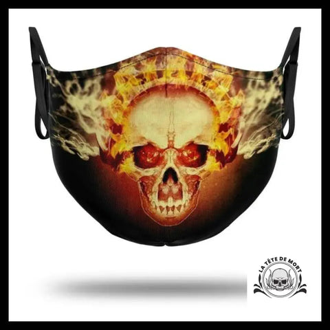 Masque Tête de Mort Enflammée