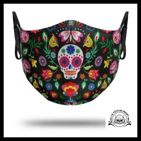 Masque Tête de Mort Mexicaine Réaliste