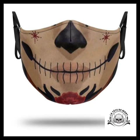 Masque Tête de Mort Mexicaine Vintage