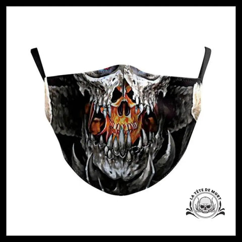 Masque Tête de Mort Mini Crâne Flambloyant