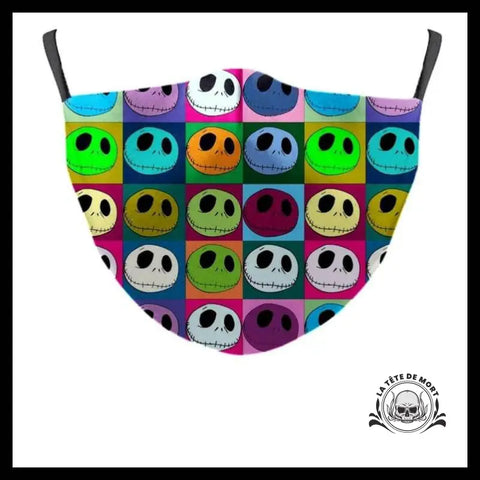 Masque Tête de Mort Mr Jack Multicolores