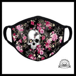 Masque Tête de Mort Multi-fleurs