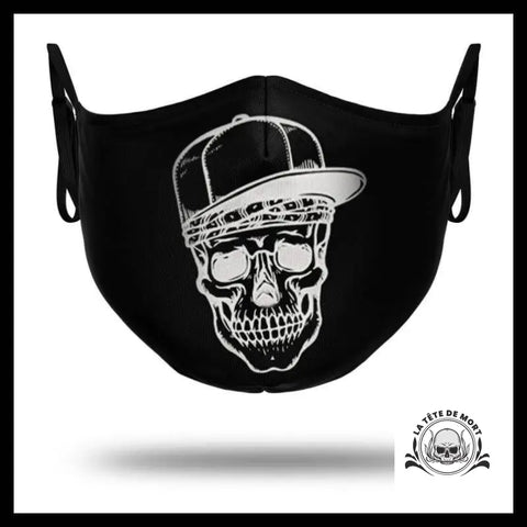 Masque Tête de Mort Noir et Blanc