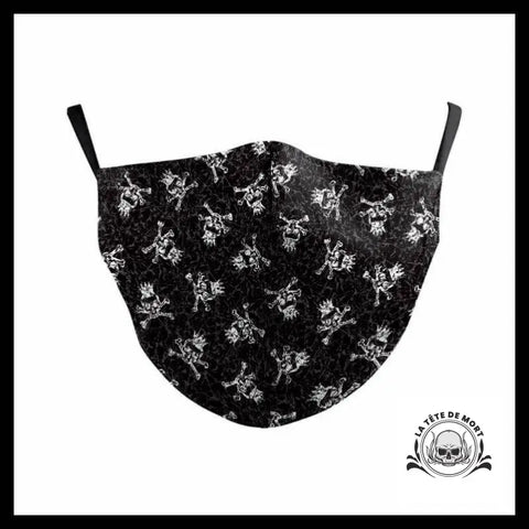 Masque Tête de Mort Roi Noir