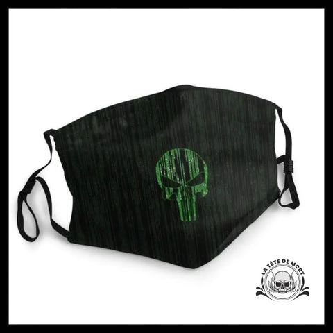 Masque Tête de Mort The Punisher Code Vert