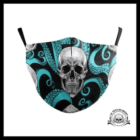 Masque Tête de Mort Toile Pieuvre