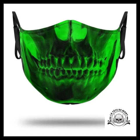 Masque Tête de Mort Verte
