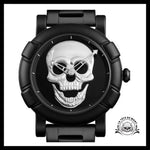 Montre Tête de Mort Noir / Argent