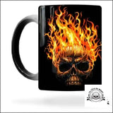 Mug Crâne en Feu