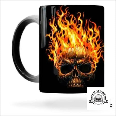 Mug Crâne en Feu