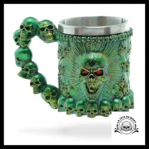 Mug Crâne Vert