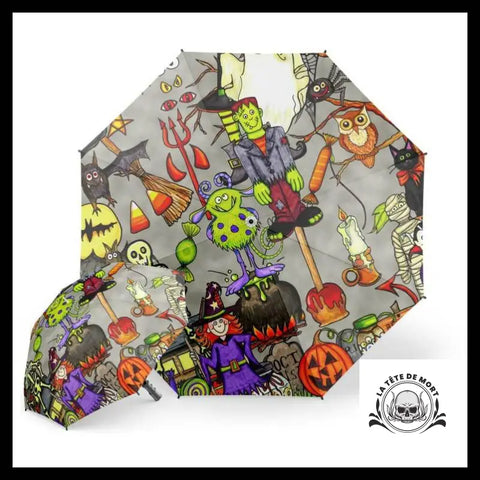 Parapluie Crâne Animé