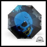 Parapluie Crâne Bleu