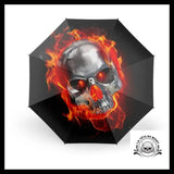 Parapluie Crâne Enflammé
