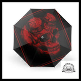 Parapluie Crâne Rouge
