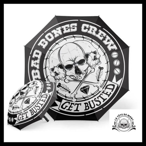 Parapluie Motard Tête de Mort
