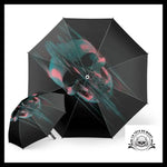 Parapluie Tête de Mort 3D Gothique Art