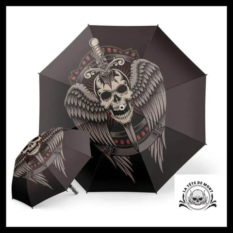 Parapluie Tête de Mort Aillée