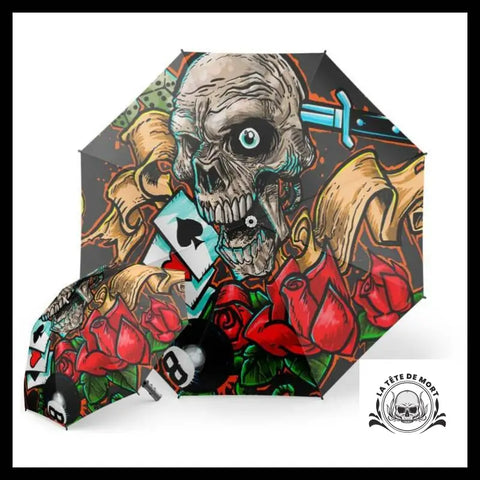 Parapluie Tête de Mort Carte