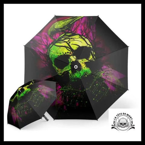 Parapluie Tête de Mort Corbeau