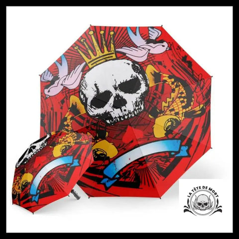 Parapluie Tête de Mort Couronne