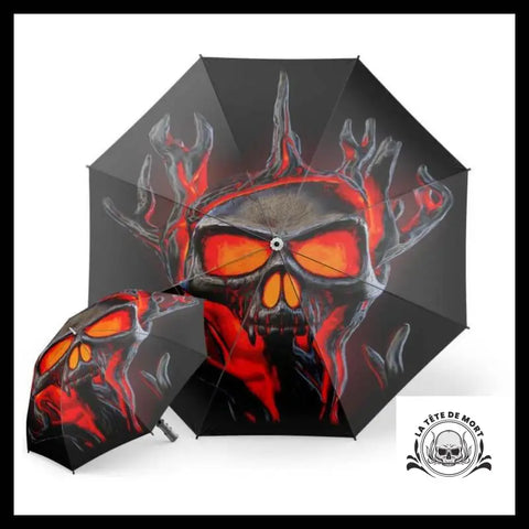 Parapluie Tête de Mort Démon