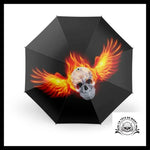 Parapluie Tête de Mort En Feu