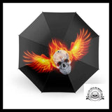 Parapluie Tête de Mort En Feu