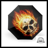 Parapluie Tête de Mort En Feu