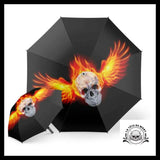Parapluie Tête de Mort En Feu