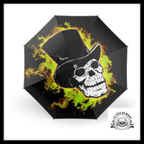 Parapluie Tête de Mort Flamme
