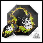 Parapluie Tête de Mort Flamme