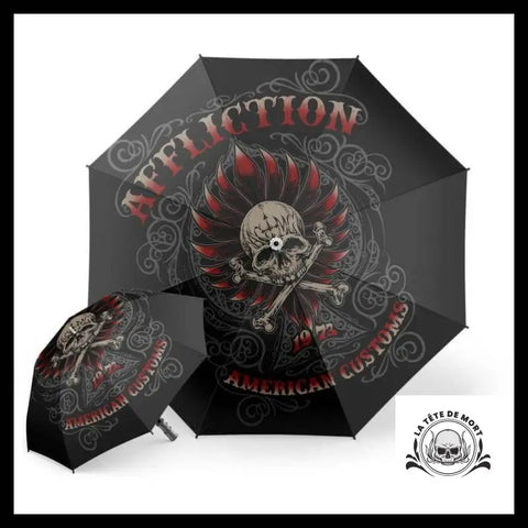 Parapluie Tête de Mort Gothique