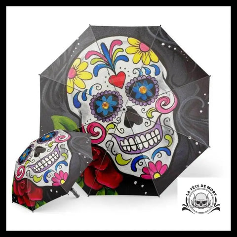 Parapluie Tête de Mort Mexicaine
