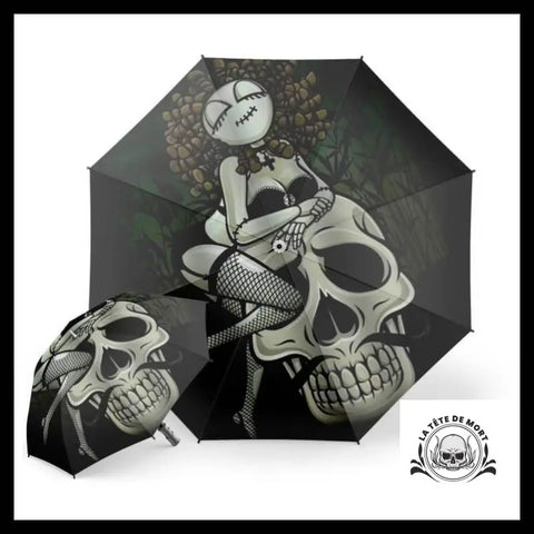 Parapluie Tête de Mort Moustache