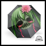 Parapluie Tête de Mort Qui Pleure