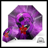 Parapluie Tête de Mort Violette