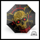 Parapluie Tête de Mort Yeux Rouges