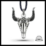 Pendentif Crâne de Buffle (Argent)