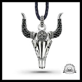 Pendentif Crâne de Buffle (Argent)