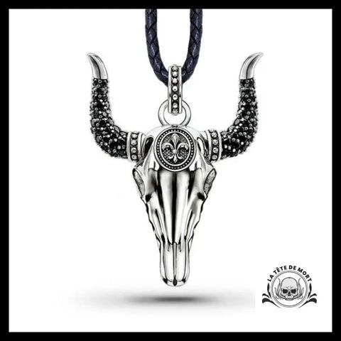 Pendentif Crâne de Buffle (Argent)