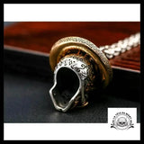Pendentif Crâne Mexicain (Cuir)