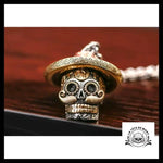 Pendentif Crâne Mexicain (Cuir)