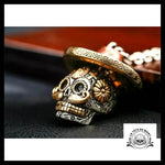 Pendentif Crâne Mexicain (Cuir)