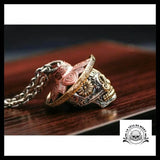 Pendentif Crâne Mexicain (Cuir)