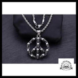 Pendentif Peace and Love (Acier)