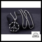 Pendentif Peace and Love (Acier)